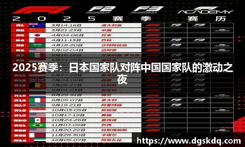 2025赛季：日本国家队对阵中国国家队的激动之夜