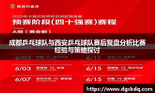 成都乒乓球队与西安乒乓球队赛后复盘分析比赛经验与策略探讨